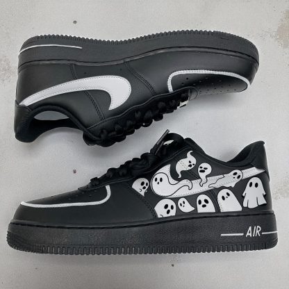 Halloween Ghost Hand Painted Sneakers - Image 2
