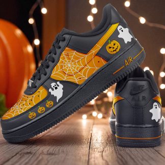 Halloween Ghost Pumpkin Hand Painted Sneakers
